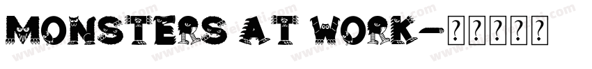 Monsters at Work字体转换